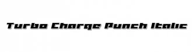 Turbo Charge Punch Italic  Fuentes Gratis Descargar