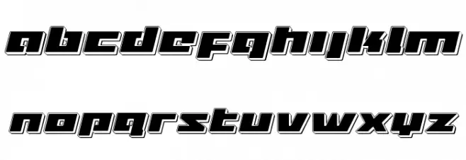 Turbo Charge Punch Italic फ़ॉन्ट लोअरकेस