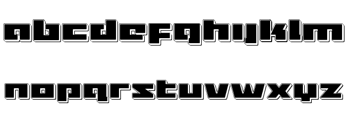 Turbo Charge Punch Font LOWERCASE