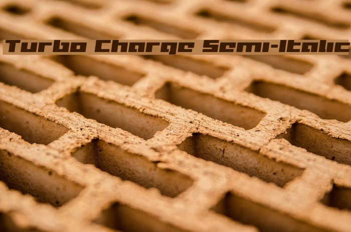 Turbo Charge Semi-Italic Example 1
