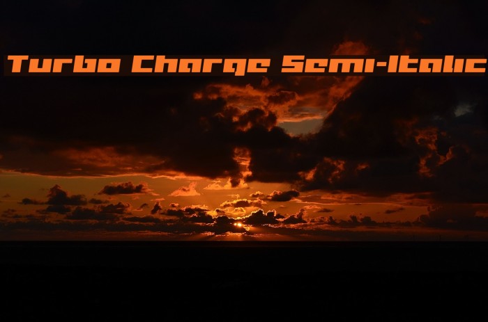 Turbo Charge Semi-Italic Example 2