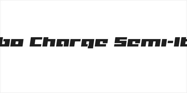Turbo Charge Semi-Italic Logo
