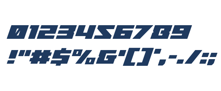 Turbo Charge Super-Italic Other Characters