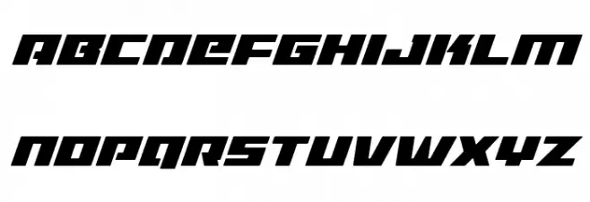 Turbo Charge Super-Italic 字体 大写