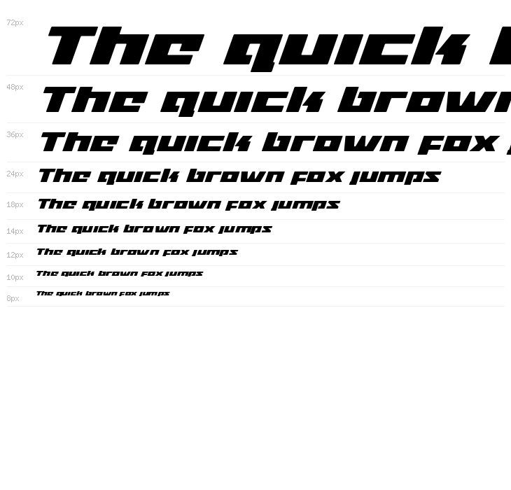 Turbo Charge Super-Italic Waterfall