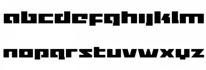 Turbo Charge Font Litere mici