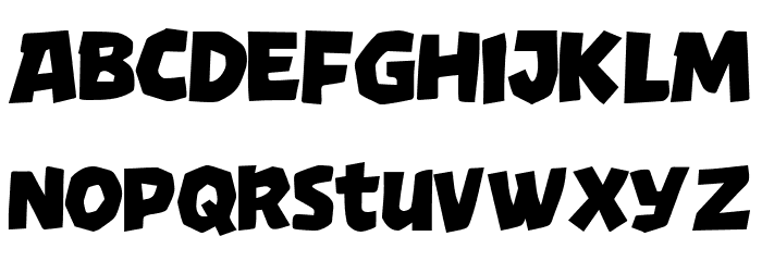 Turbo Jungle Font Litere mari