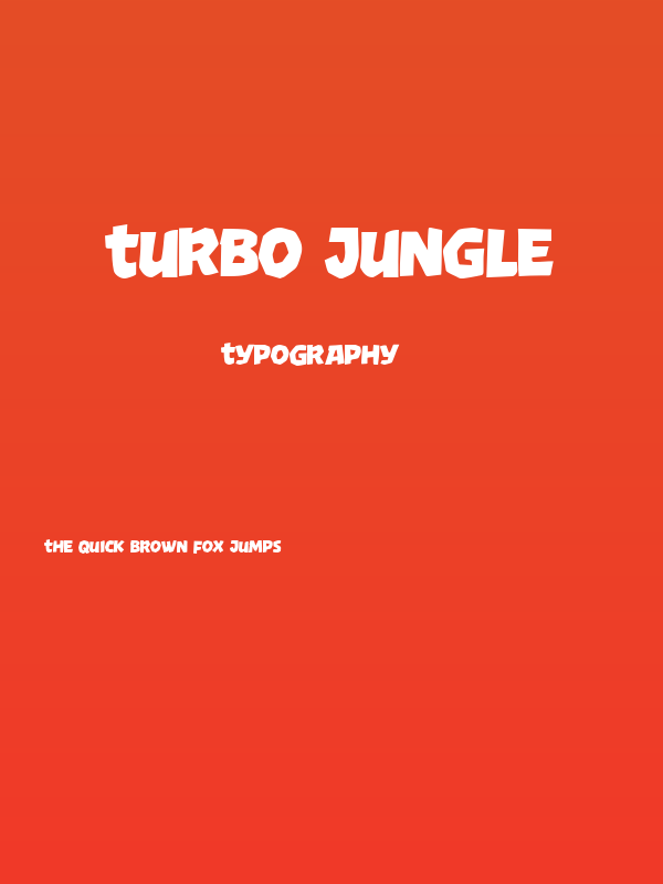 Turbo Jungle Poster