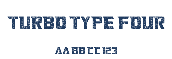 Turbo Type Four Font Preview