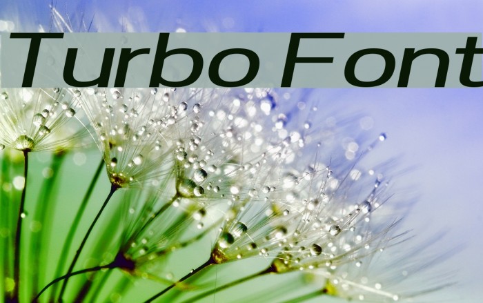 Turbo Font examples