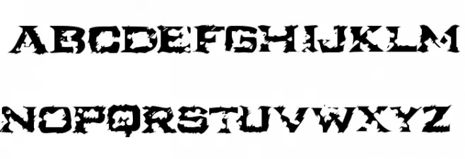 Turbulence Шрифта ВЕРХНИЙ