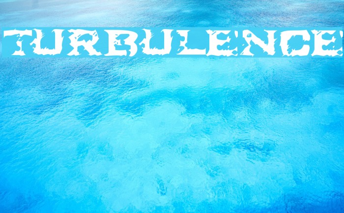 Turbulence Font examples
