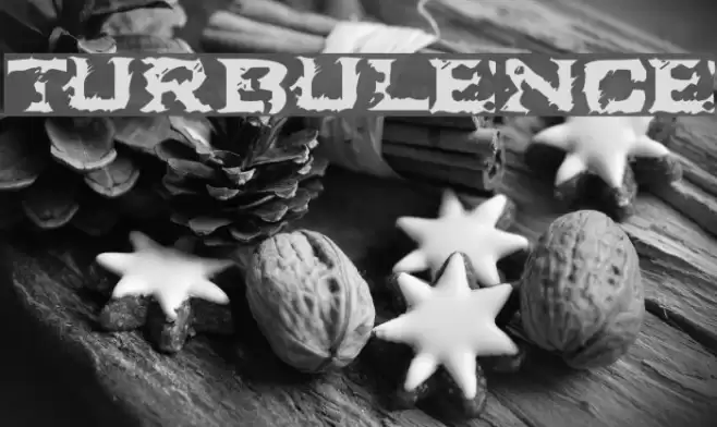 Turbulence Font examples