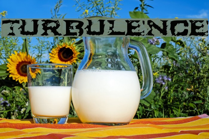 Turbulence Font examples
