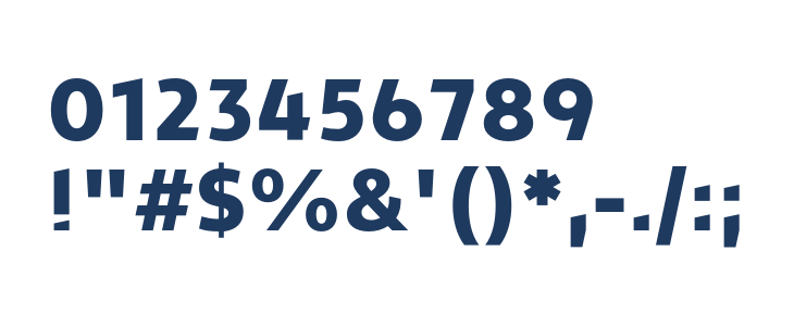 Turis ExtraBold Other Characters