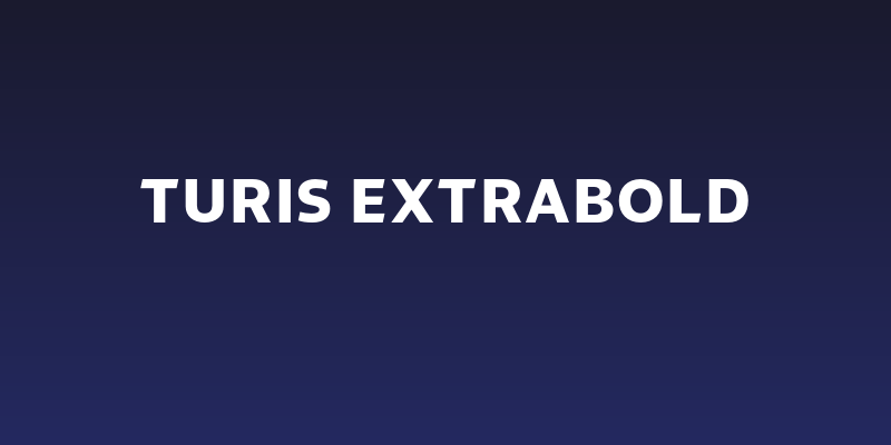 Turis ExtraBold Social Header