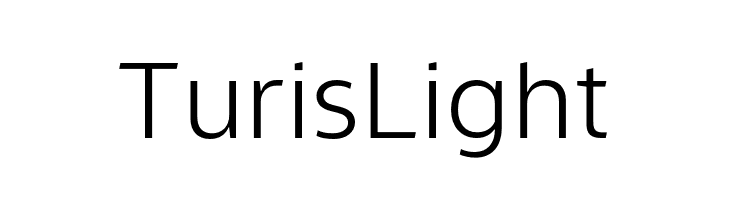 Turis Light  フリーフォントのダウンロード