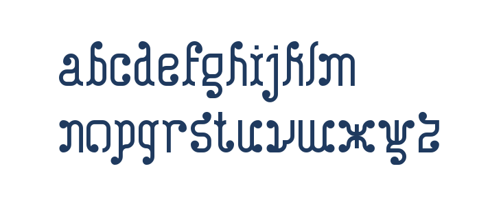 Turk and Nusa Regular Lowercase