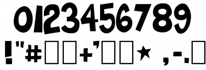 Turkey-Sandwich Font OTHER CHARS