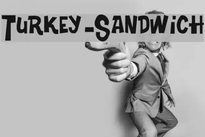Turkey-Sandwich Font examples
