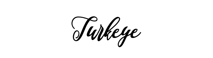 Turkeye  フリーフォントのダウンロード