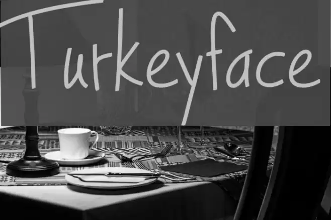 Turkeyface Font examples