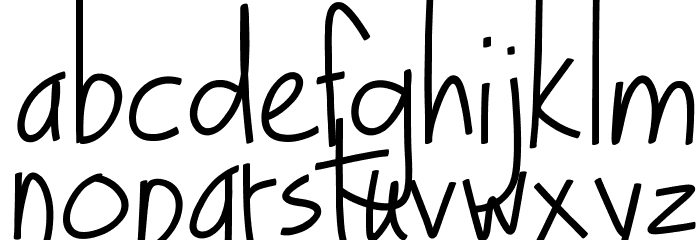 Turkeyface Font LOWERCASE