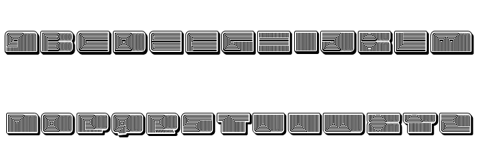 Turkish 3D Inverted Regular Font OTHER CHARS