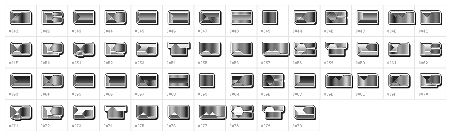Turkish 3D Inverted Regular Character Map