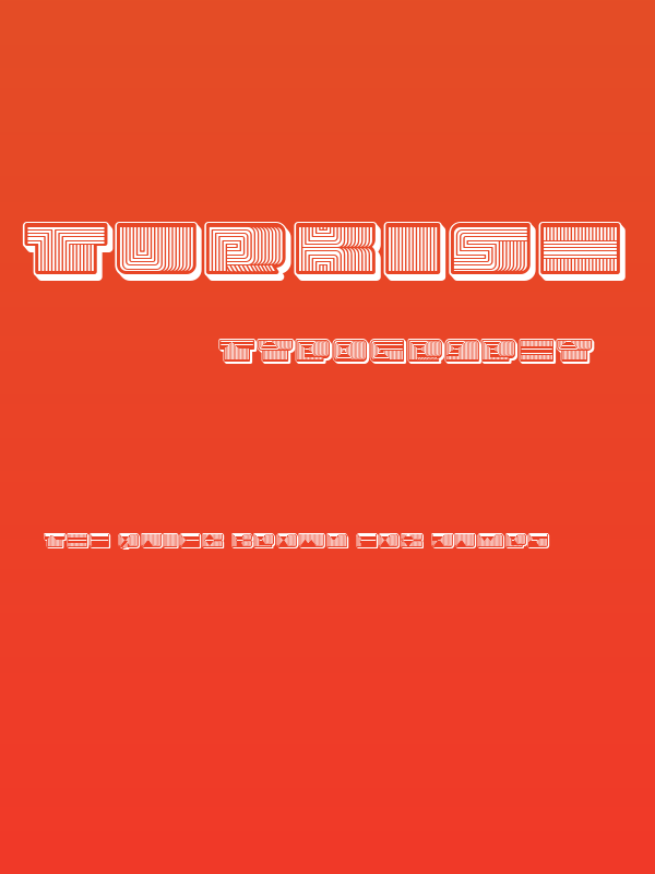 Turkish 3D Inverted Regular Poster