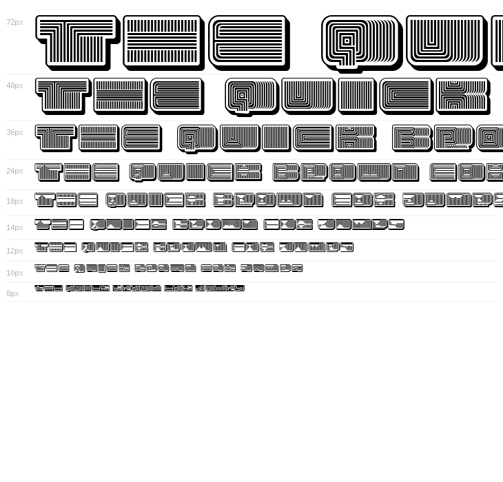 Turkish 3D Inverted Regular Waterfall