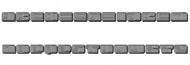 Turkish 3D Regular Fonte MAIÚSCULAS