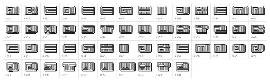 Turkish 3D Regular Character Map
