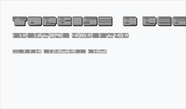 Turkish 3D Regular Business Card