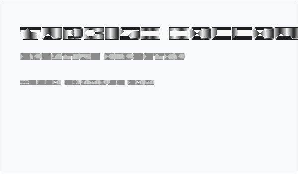 Turkish Hollow Regular Business Card