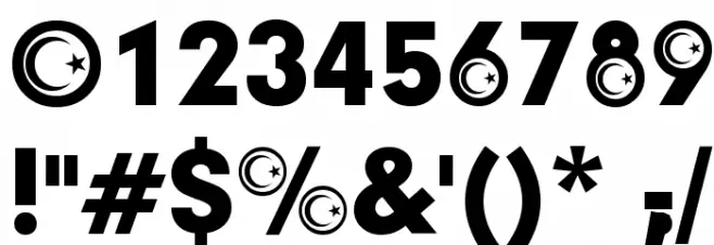 Turkish Participants Font OTHER CHARS