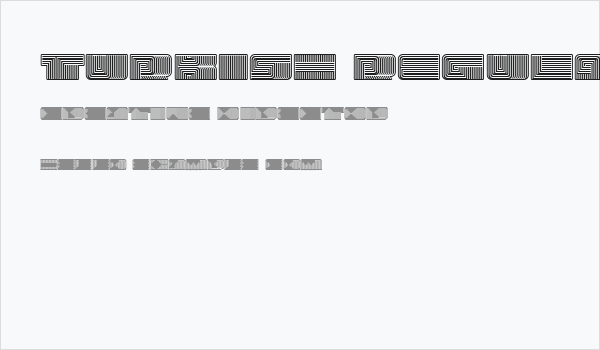 Turkish Regular Business Card