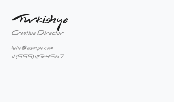 Turkishye Business Card