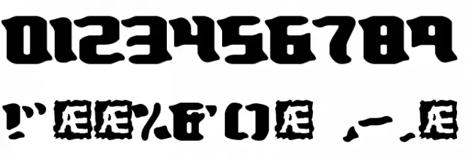 Turmoil BRK Font OTHER CHARS