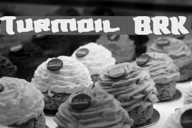 Turmoil BRK Font examples
