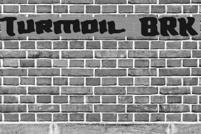 Turmoil BRK Font examples