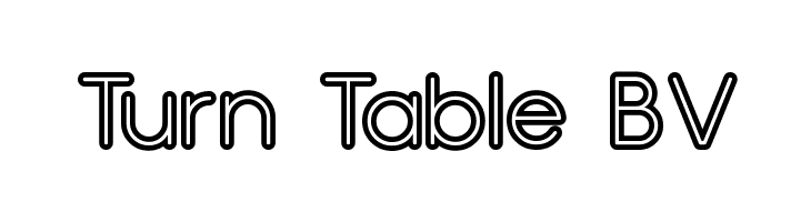 Turn Table BV Font