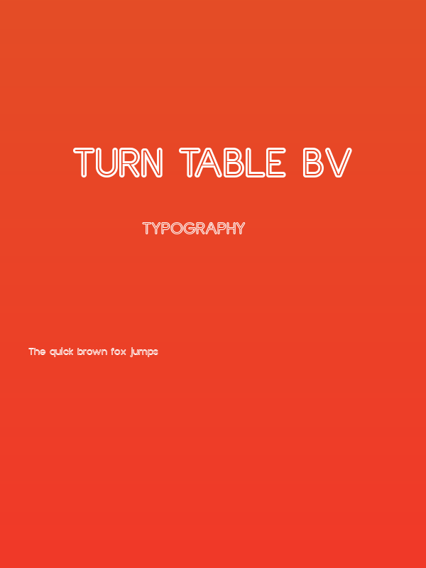 Turn Table BV Poster