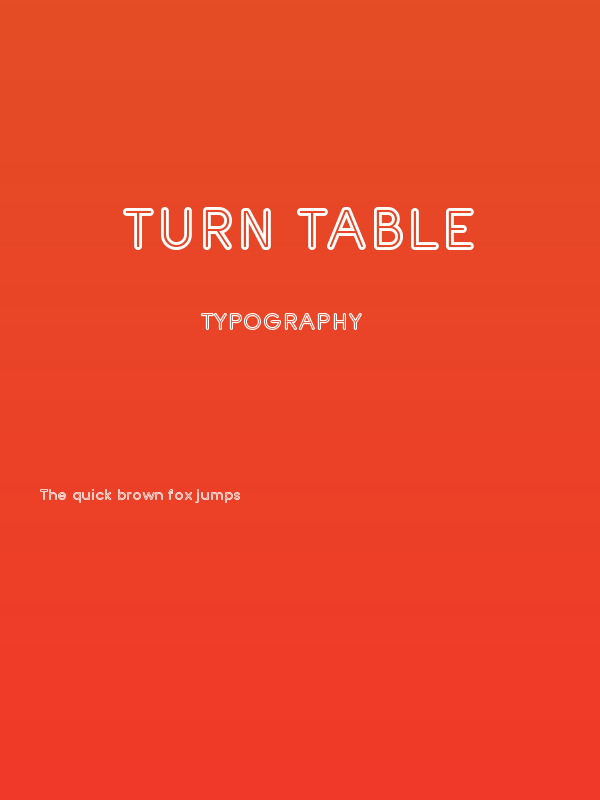 Turn Table Poster