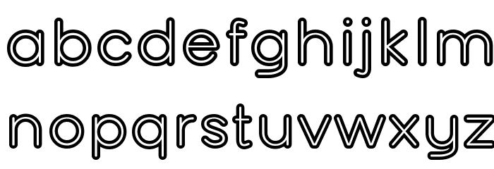 Turn Table Font LOWERCASE