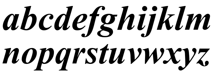 Turn W Bold Italic Font LOWERCASE