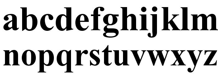 Turn W Bold Font LOWERCASE