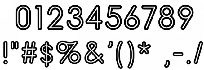 TurnTableOT Font OTHER CHARS