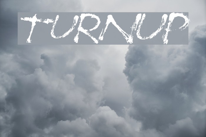 TurnUp Font examples