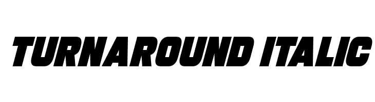 Turnaround Italic Font